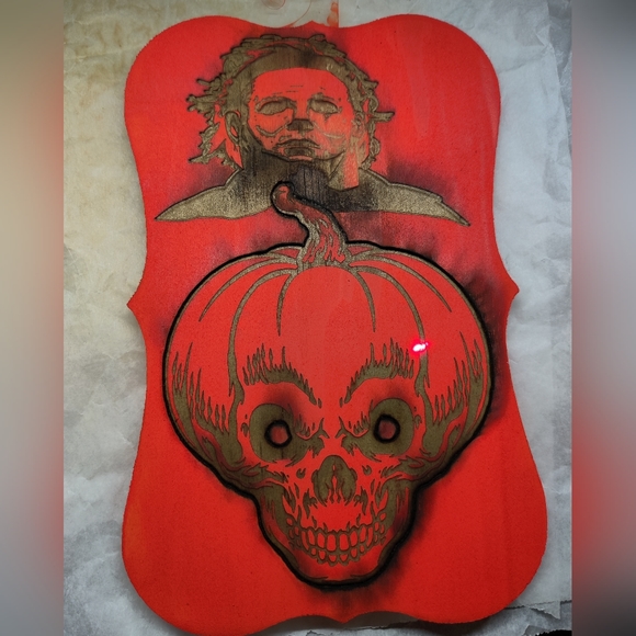 Micheal Myers pumpkin engraved - Picture 1 of 4